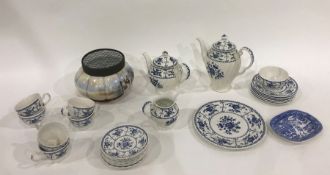 Furnival china part tea service, Aplico part tea service, blue and white and other assorted ceramics