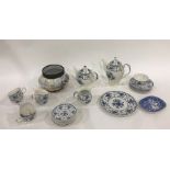 Furnival china part tea service, Aplico part tea service, blue and white and other assorted ceramics