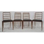 20th century teak McIntosh dining table and four ladderback chairs (5)  Condition ReportThere is a