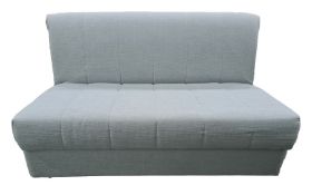 Modern duck egg blue upholstered sofa bed