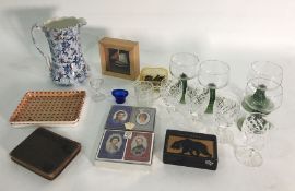 Quantity of assorted blue and white to include 'Countrystyle' pattern, glassware and collectable