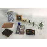 Quantity of assorted blue and white to include 'Countrystyle' pattern, glassware and collectable