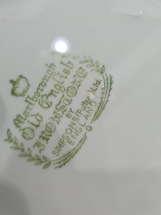 Marlborough Old English Ironstone by Simpson Potteries Potters fish set viz:- large serving platter, - Image 7 of 8