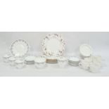 Minton 'Hoylake' pattern part tea service, no.B1456 to base, a set of five Minton dinner plates,