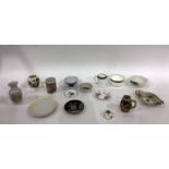 Mixed ceramics lot to include Depinto fruit bowl, Masons jar, Duchess milk jug and sugar bowl,