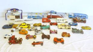 A quantity of model vehicles to include Corgi 'Car Transporter', (boxed), Oxford Diecast 'Daily