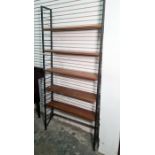20th century Ladderax shelving unit Condition ReportFrame is ok, appears to have been overpainted at