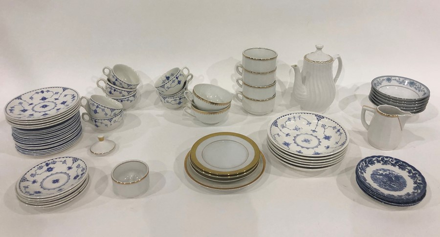 Furnival china part tea service, Aplico part tea service, blue and white and other assorted ceramics - Image 2 of 3