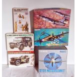 Miniart 40BRCw/ British crew, Armour collection BF 109 Messerschmitt, Dragon Black Widow, Corgi