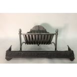 Small fireplace grate and fender (2)  Condition ReportThe Basket is 37cm at the widest point and the