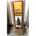 Homebase 7ft glitter tip premium Christmas tree, boxed