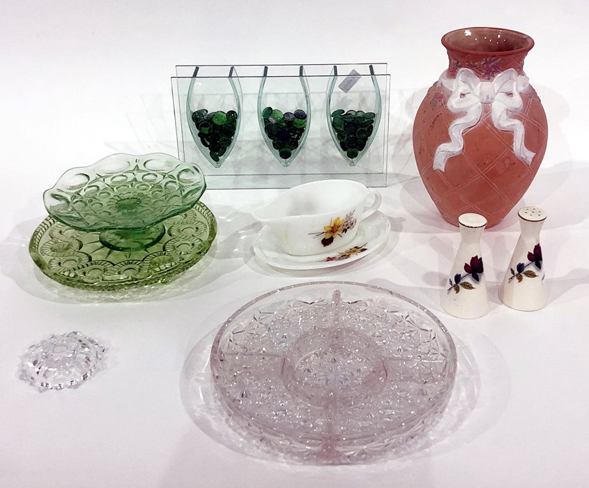 Chodziez Polish part tea service, decorative model animals, glassware, china items, etc (3 boxes)
