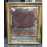 Rectangular mirror with painted frame, 61cm x 77cm Condition Reportthe rebate measurement is 46 x