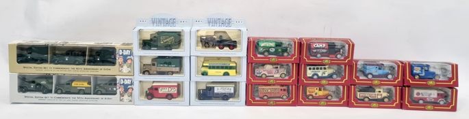 Boxed die cast model cars to include Lledo D-Day 50th anniversary sets, Lledo BBC vintage comedy