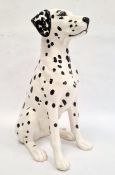Beswick pottery model dalmatian, 2271 seated, 36.5cm high Condition ReportThere is a small surface