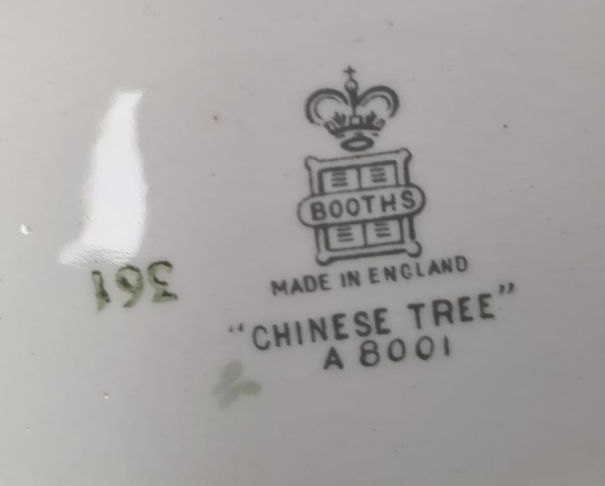 Booths 'Chinese Tree' pattern part dinner service, no.A8001 to base - Image 2 of 3