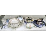 Assorted ceramics to include Wedgwood jasperware, Royal Doulton serving plate, blue and white