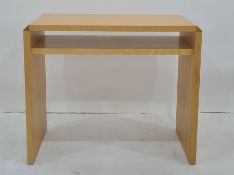 Modern beech desk, 90cm x 77cm
