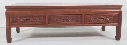 Chinese style rectangular coffee table with drawers  Condition ReportThe dimensions are Length 127cm