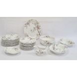 Booths 'Chinese Tree' pattern part dinner service, no.A8001 to base