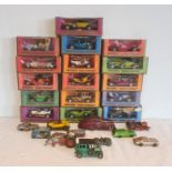 Quantity of Matchbox Models of Yesteryear, some boxed, a Corgi Toys tractor, a petrol tanker and a