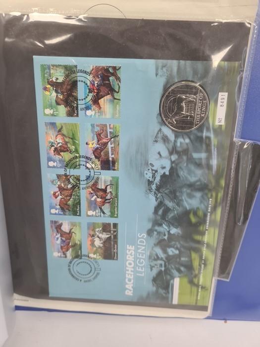 Album containing coins and First Day Covers and a quantity of loose FDCs (1 box) - Image 2 of 3