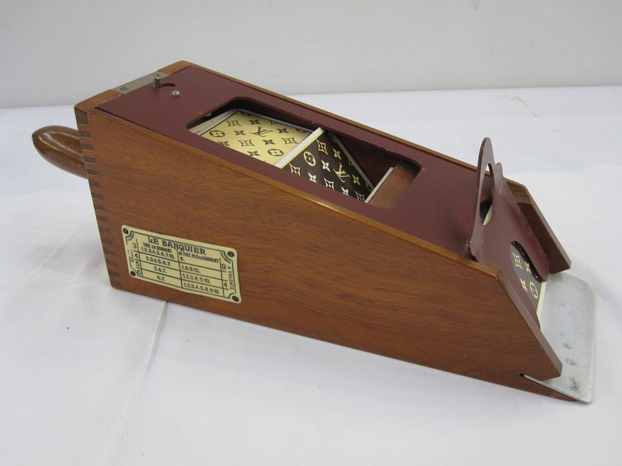 Louis Vuitton 'La Banquier' card shoe, with 2 full sets of Louis Vuitton and other cards Condition - Image 4 of 4