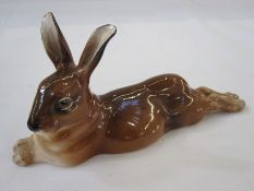 Royal Doulton recumbent hare, no.HN2593, 19cm long x 8.5cm high  Condition ReportAppears in good