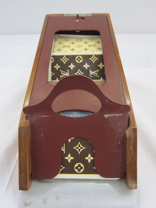 Louis Vuitton 'La Banquier' card shoe, with 2 full sets of Louis Vuitton and other cards Condition - Image 3 of 4