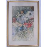 20th century school Watercolour Floral study of hydrangeas, unsigned, 53.5 x 33cm