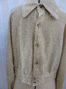 Elton John  - gold lame shirt bought at the Elton John Aids Foundation Charity Shop 'Out of the