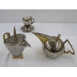 Stoke on Trent Cosmic Design Works part tea and coffee set comprising teapot, coffee pot, sugar bowl