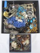 Large quantity of costume jewellery, mainly  modern (2 boxes)