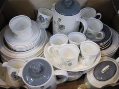 Wedgwood 'Susie Cooper' design 'Glenmist' pattern part coffee and dinner service comprising coffee