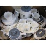 Wedgwood 'Susie Cooper' design 'Glenmist' pattern part coffee and dinner service comprising coffee