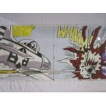 After Roy Lichtenstein Two colour prints  "I Pressed the Fire Control ..." and "Wham" in click