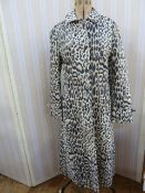 Vintage 1970's(?) leopard printed mac with tie belt