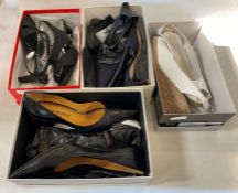 Various designer shoes in original boxes, to include Yves Saint Laurent, Unisa, Hogan, Martini