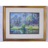 Casell 20th century school Pastel study Landscape scene, signed indistinctly and dated '89 lower