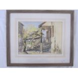 Peter Roddis  Watercolour 'Wisteria at le Bouleve, Lot'