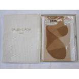 Balenciaga box containing a pair of Wolsey stockings