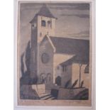 Margaret Jolliffe  Black and white print "St Frances of Assisi" and other prints and pictures (all