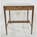 Glass-topped bijouterie-type table on hardwood base, 80cm x 70cm x 91cm Condition ReportThere are