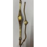 A 9ct gold Smiths lady's wristwatch and a Limit International lady's wristwatch, 10K and stainless