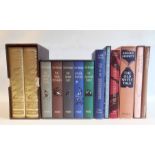 Folio Society - John Buchan boxed set of five, Mark Twain, Pushkin, Aldous Huxley, Arnold Bennett,