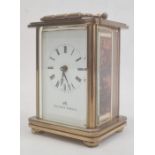 20th century Matthew Norman carriage clock in case