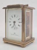 20th century Matthew Norman carriage clock in case