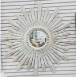 Modern sunburst wall mirror, 106cm diameter approx