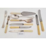 Quantity of silver plated and other cutlery, various ages and designs