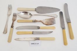 Quantity of silver plated and other cutlery, various ages and designs